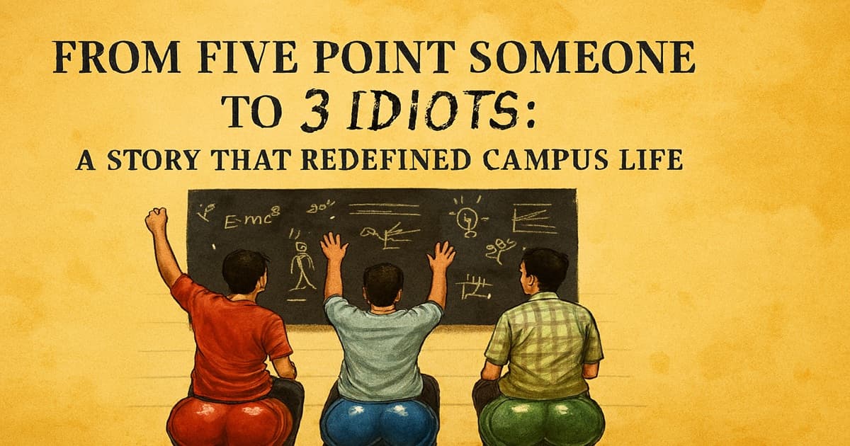 From Five Point Someone to 3 Idiots: How One Story Transformed Indian Campus Culture Forever