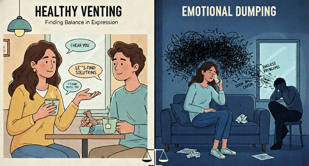 Healthy Venting vs Emotional Dumping: Understanding the Critical Difference