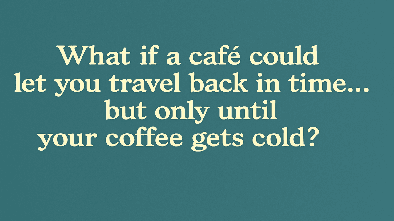 What if a café could let you travel back in time… but only until your coffee gets cold?